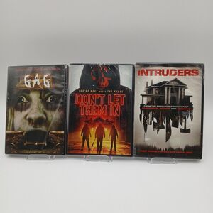 Lot Of 3 Home Invasion Horror Movies - Gag, Don't Let Them In & Intruders